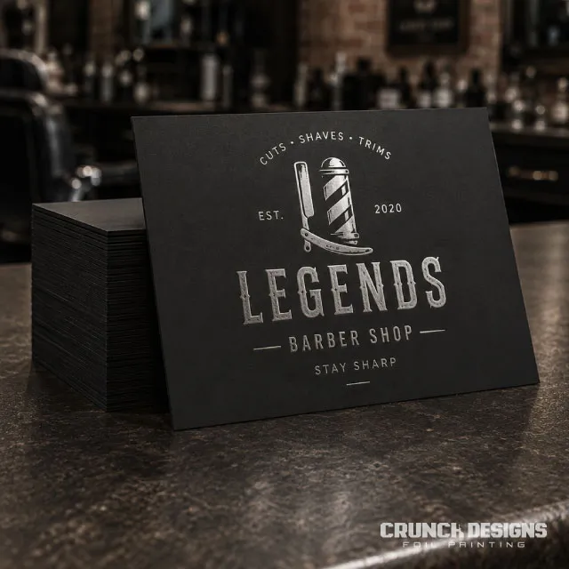 Gold foiled business cards