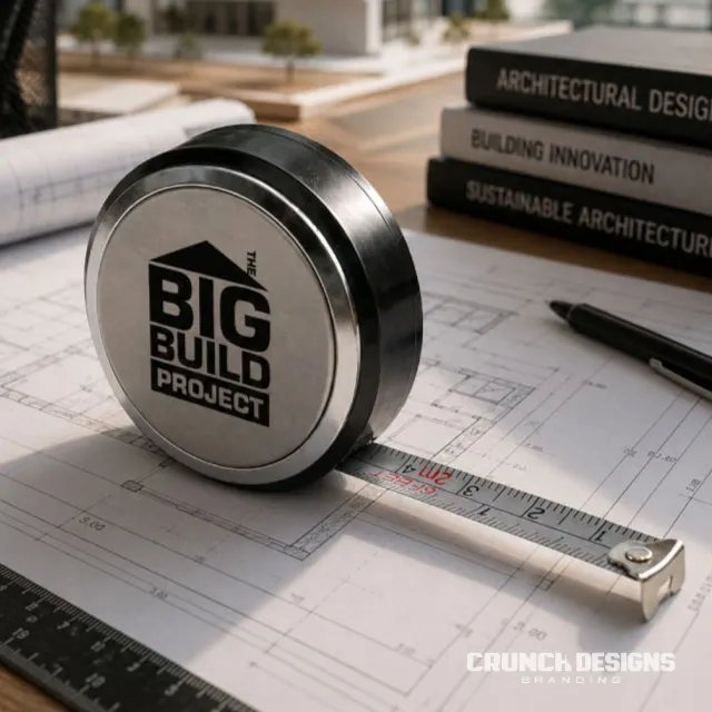 Branded promotional tape measure