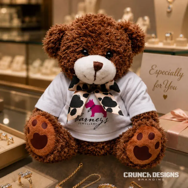 Branded promotional teddy with t-shirt