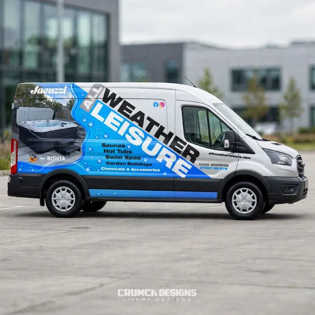 Ford transit bespoke business van livery design