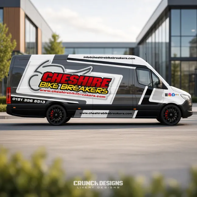 Mercedes sprinter bespoke business van livery design