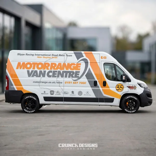 Peugeot boxer bespoke business van livery design
