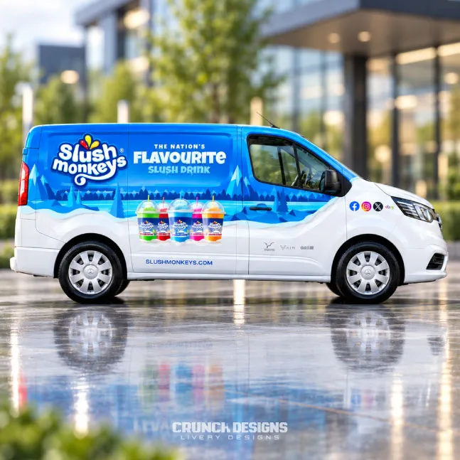 Renault trafic bespoke business van livery design
