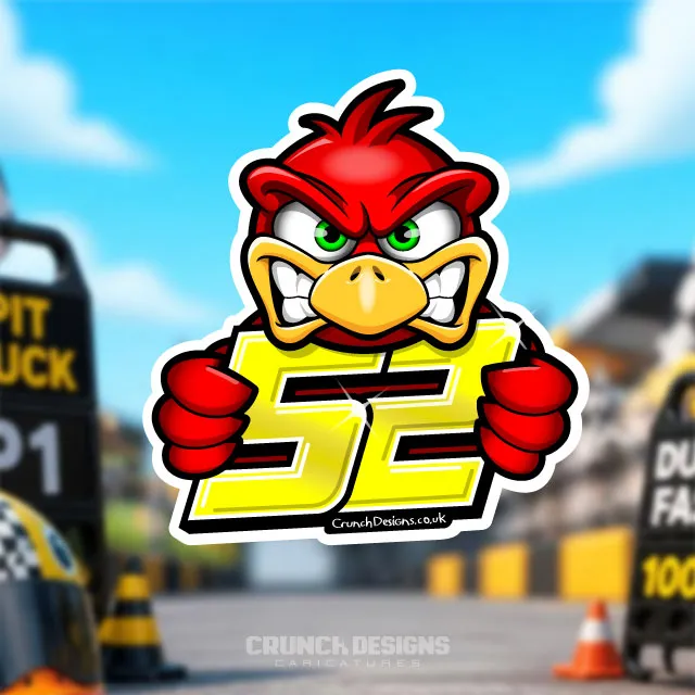 Bespoke angry duck caricature
