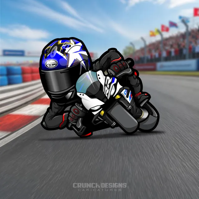 Bespoke BMW 1000 RR caricature