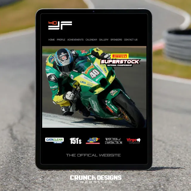 Superbike rider website design