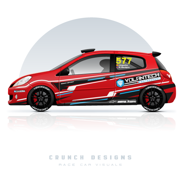 Race Car, Trailer and Team Van Livery Designs 1