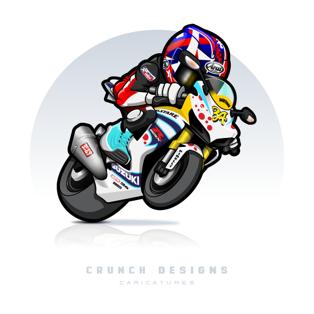 Race Motorcycle Caricatures 2
