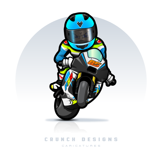 Race Motorcycle Caricatures 4