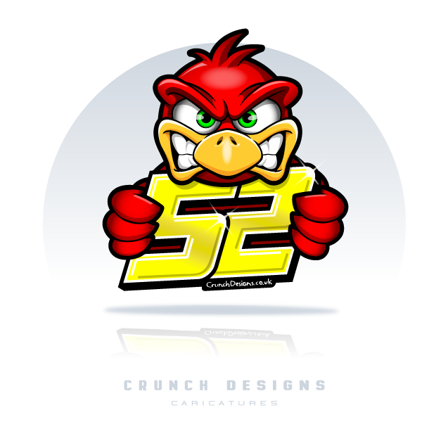 Race Motorcycle Caricatures 6