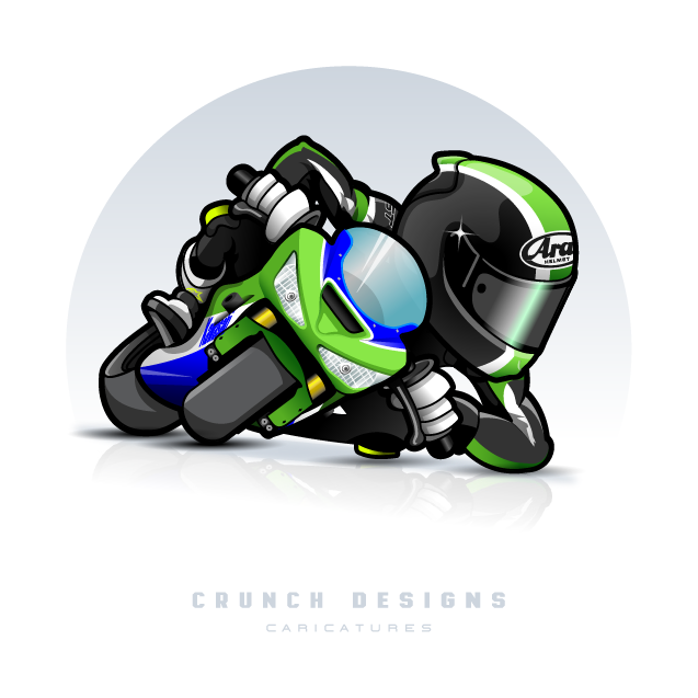 Race Motorcycle Caricatures 7
