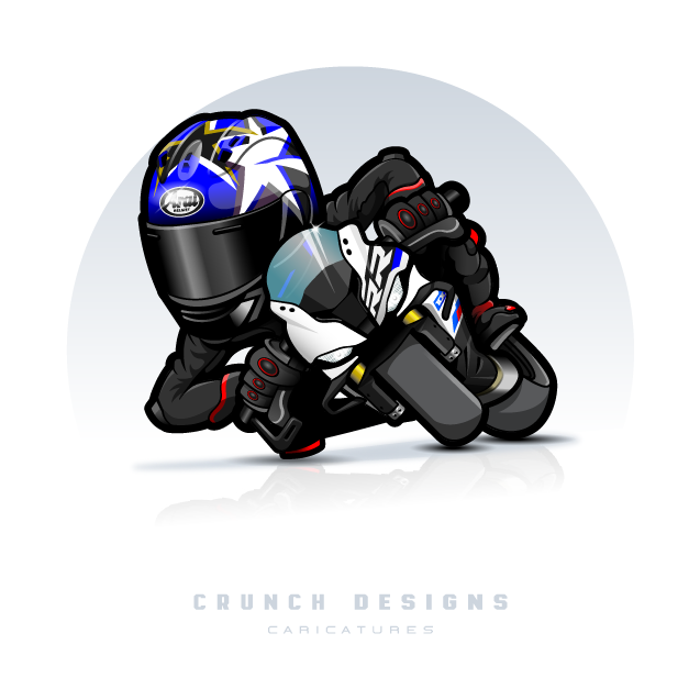Race Motorcycle Caricatures 5