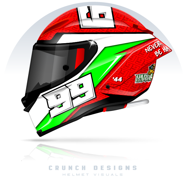 Race Motorsport Helmet Livery Designs 2