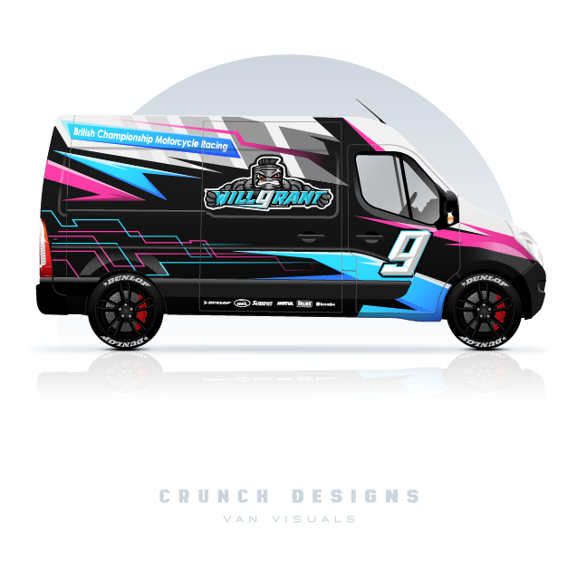 Race Car, Trailer and Team Van Livery Designs 9